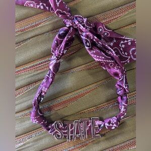 Mississippi state scarf necklace